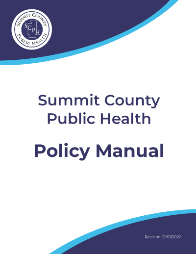  Summit County Public Health Policy Manual