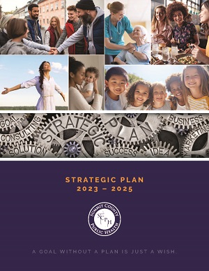  Strategic Plan 2023-2025 with SCPH Logo. A Goal without a plan is just a wish.