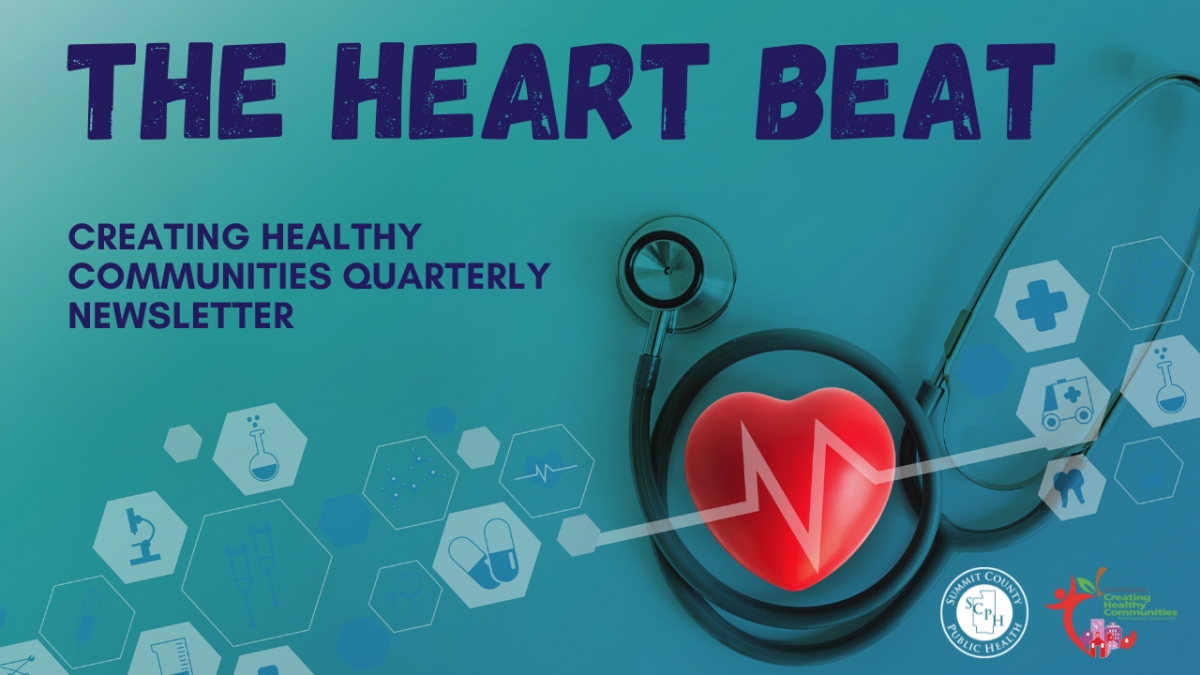 Image of stethoscope and heart with logos. Link to quarterly newsletter.