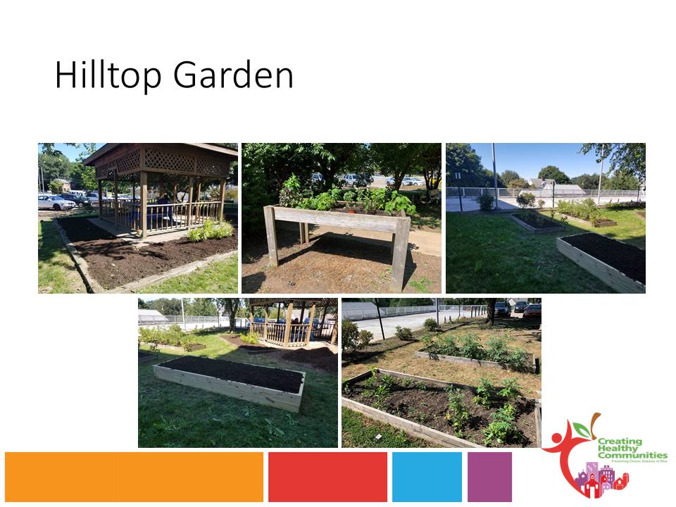 Collage of garden images from Hilltop Garden.